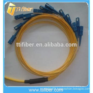 Round Type Singlemode 12Core SC Fiber Optic Pigtail